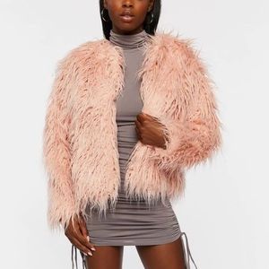 NWT Faux Fur Open-Front Coat Forever21 Jacket - brand new in packaging